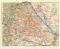 Wien Übersicht historischer Stadtplan Karte Lithographie ca. 1912