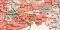 Reichstagswahlen 1912 Stand 1.4.1913 historische Landkarte Lithographie ca. 1914