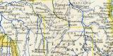 Äquatorial - Afrika historische Landkarte Lithographie ca. 1899