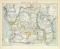 Äquatorial - Afrika historische Landkarte Lithographie ca. 1899