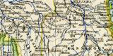 Äquatorial - Afrika historische Landkarte Lithographie ca. 1908