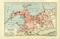 Alexandria historischer Stadtplan Karte Lithographie ca. 1905