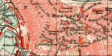 Alexandria historischer Stadtplan Karte Lithographie ca. 1912