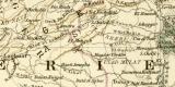 Algerien und Tunesien historische Landkarte Lithographie ca. 1900