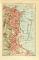 Algier historischer Stadtplan Karte Lithographie ca. 1907