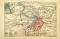 Antwerpen und Umgebung historischer Stadtplan Karte Lithographie ca. 1909