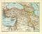 Westasien I. historische Landkarte Lithographie ca. 1910