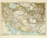 Westasien II. historische Landkarte Lithographie ca. 1900