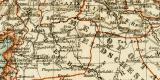 Westasien II. historische Landkarte Lithographie ca. 1904