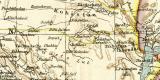 Westasien II. historische Landkarte Lithographie ca. 1906