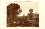 Landschaft von Claude Lorrain historische Bildtafel Holzstich ca. 1898