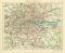 Inner - London historischer Stadtplan Karte Lithographie ca. 1902