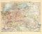 Verkehrskarte von Mitteleuropa historische Landkarte Lithographie ca. 1904