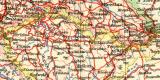 Verkehrskarte von Mitteleuropa historische Landkarte...
