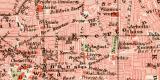Liverpool historischer Stadtplan Karte Lithographie ca. 1904