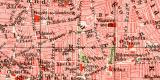 Liverpool historischer Stadtplan Karte Lithographie ca. 1905