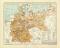 Verbreitung einiger wichtigen Infektionskrankheiten im Deutschen Reiche in den Jahren 1901 und 1902 historische Landkarte Lithographie ca. 1904