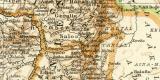 Abessinien Erythräa und Südarabien historische Landkarte Lithographie ca. 1910