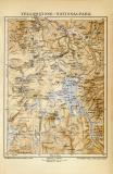 Yellowstone Nationalpark historische Landkarte Lithographie ca. 1903