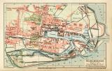 Wilhelmshaven historischer Stadtplan Karte Lithographie ca. 1903