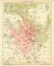Wiesbaden historischer Stadtplan Karte Lithographie ca. 1905