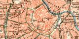 Wien Stadtgebiet historischer Stadtplan Karte...
