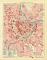 Wien Innere Stadt historischer Stadtplan Karte Lithographie ca. 1908