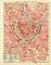 Wien Innere Stadt historischer Stadtplan Karte Lithographie ca. 1911