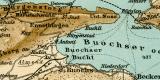 Vierwaldstätter See historische Landkarte Lithographie ca. 1909
