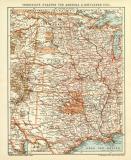 Vereinigte Staaten von Amerika II. Mittlerer Teil historische Landkarte Lithographie ca. 1911