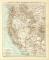 Vereinigte Staaten von Amerika I. Westlicher Teil historische Landkarte Lithographie ca. 1900