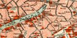 Venedig historischer Stadtplan Karte Lithographie ca. 1903