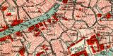 Venedig historischer Stadtplan Karte Lithographie ca. 1912