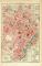 Turin historischer Stadtplan Karte Lithographie ca. 1907