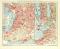 Triest Fiume und Pola historischer Stadtplan Karte Lithographie ca. 1905
