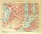 Triest Fiume und Pola historischer Stadtplan Karte Lithographie ca. 1907