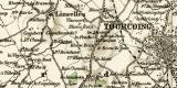 Industriegebiet Roubaix Tourcoing historische Landkarte...