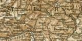 Tirol und Voralberg historische Landkarte Lithographie...
