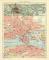 Stockholm historischer Stadtplan Karte Lithographie ca. 1909