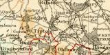 Industriegebiet von Süd - Stafford historische Landkarte Lithographie ca. 1905