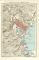Spezia und Umgebung historischer Stadtplan Karte Lithographie ca. 1905