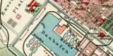 Spezia und Umgebung historischer Stadtplan Karte Lithographie ca. 1911