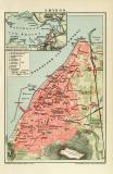 Smyrna historischer Stadtplan Karte Lithographie ca. 1912