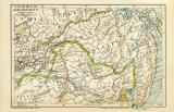 Sibirien III. Amurgebiet historische Landkarte Lithographie ca. 1904