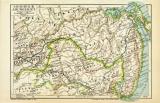 Sibirien III. Amurgebiet historische Landkarte Lithographie ca. 1905