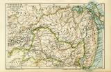 Sibirien III. Amurgebiet historische Landkarte Lithographie ca. 1911