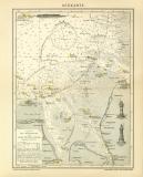 Seekarte historische Seekarte Lithographie ca. 1904