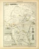 Seekarte historische Seekarte Lithographie ca. 1905