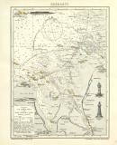 Seekarte historische Seekarte Lithographie ca. 1907
