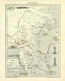 Seekarte historische Seekarte Lithographie ca. 1910